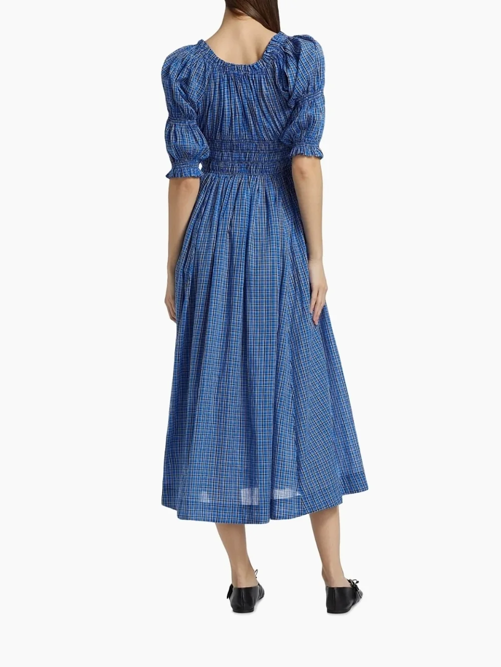 NWOT Doen Ischia in cassis check, large - Picture 9 of 10